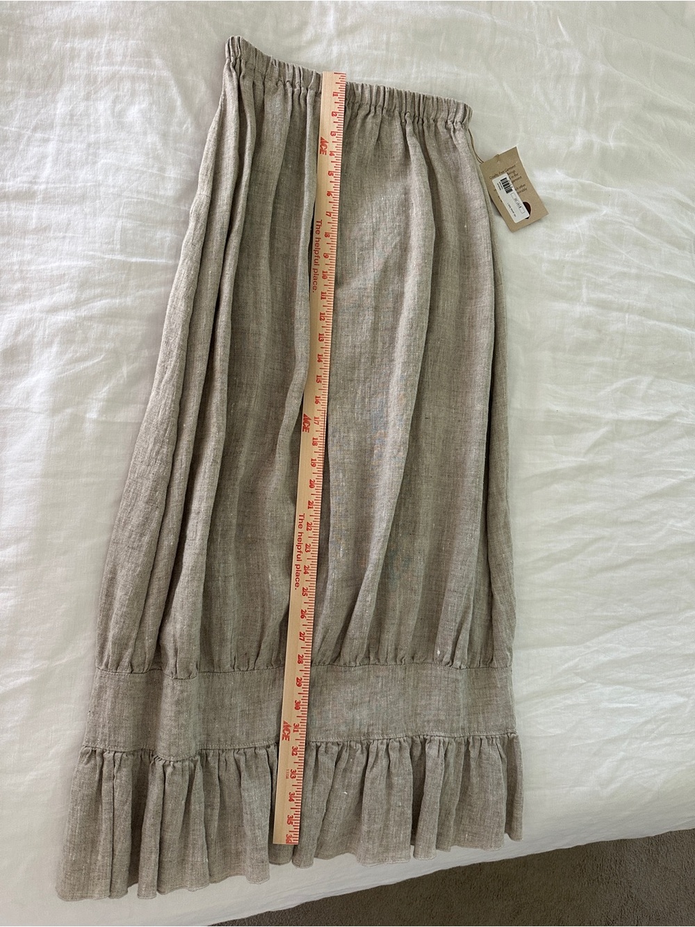 Heart’s Desire Mary Grace Janis Linen Maxi Skirt Oatmeal M NWT - Picture 7 of 10